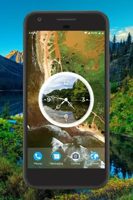 Lake Clock Live Wallpaper android App screenshot 1