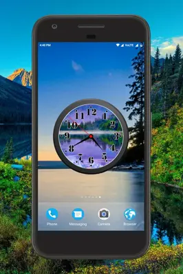 Lake Clock Live Wallpaper android App screenshot 2