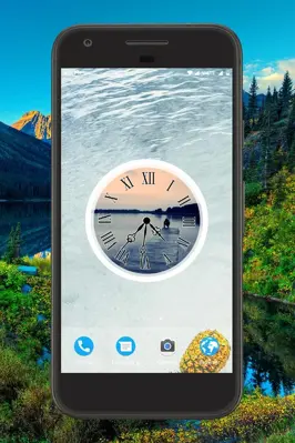 Lake Clock Live Wallpaper android App screenshot 3