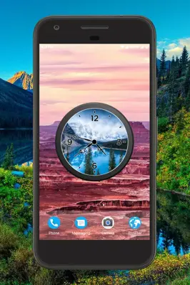 Lake Clock Live Wallpaper android App screenshot 4